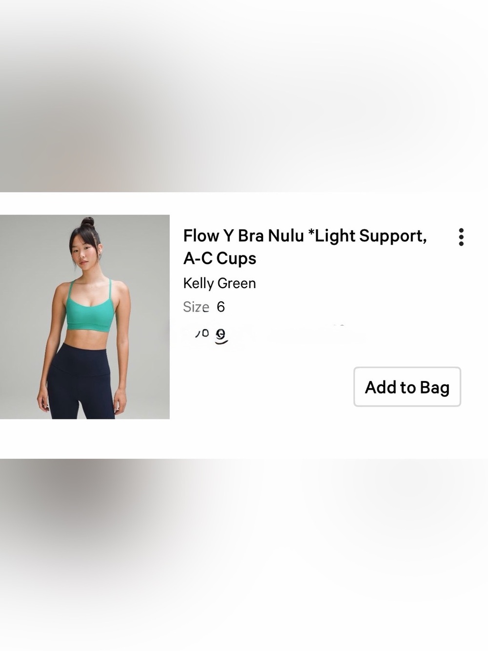 lululemon athletica Flow Y Bra in Kelly Green
